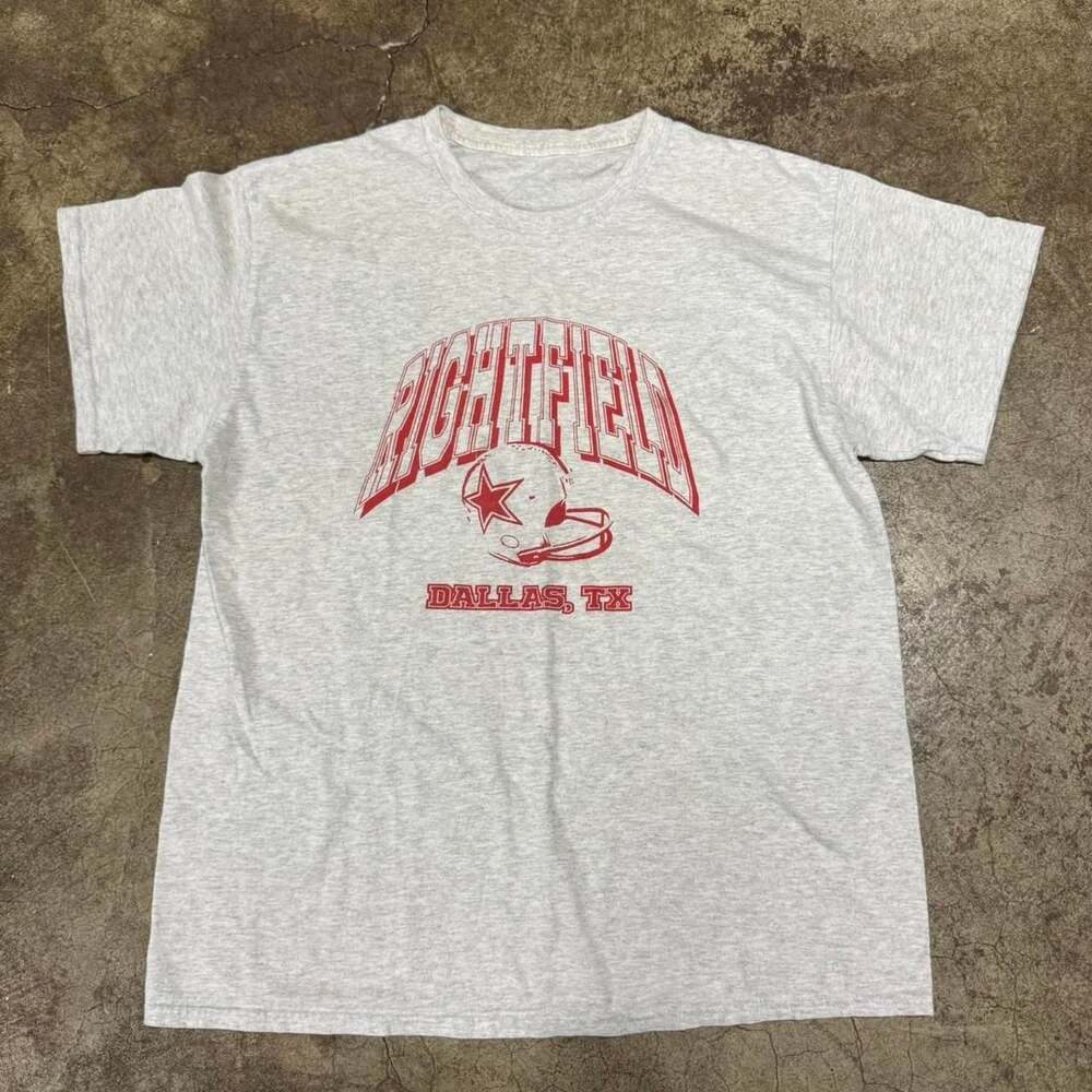 Right Field Dallas Texas Vintage Football Graphic Tee